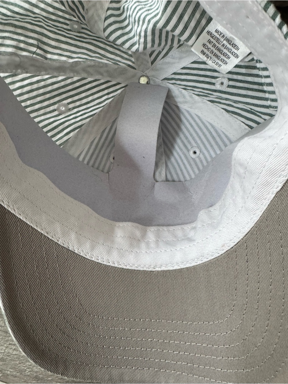 American Needle Womens NEW Ladies Fit White Green Stripe Golf Baseball Cap Hat. - Picture 9 of 15